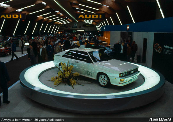 Always a born winner - 30 years Audi quattro