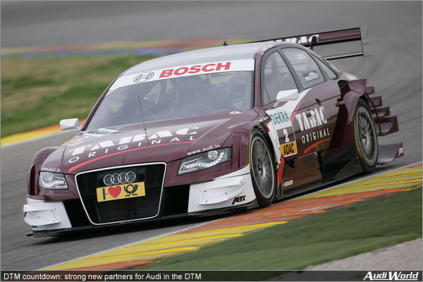 DTM countdown: strong new partners for Audi in the DTM