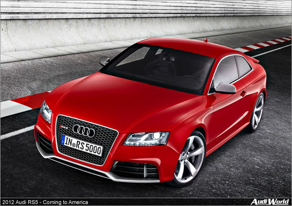 Audi Confirms 2012 Audi RS5 is coming to America