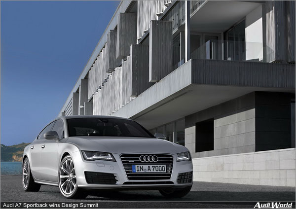 Audi A7 Sportback wins Design Summit