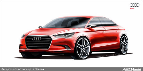 Audi presents A3 concept in Geneva