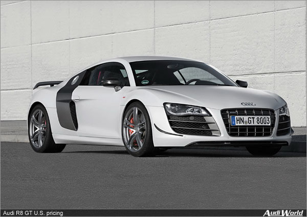 Audi R8 GT U.S. pricing starts at $196,800 as sales of limited-production sports car begin