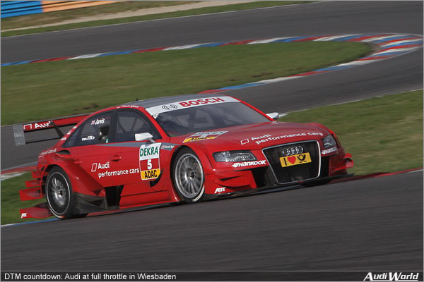 DTM countdown: Audi at full throttle in Wiesbaden