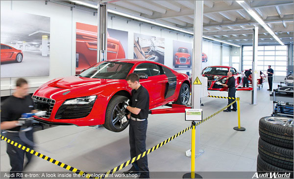 Audi R8 e-tron: A look inside the development workshop