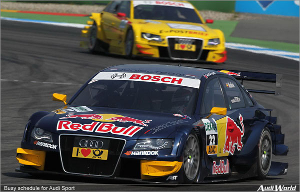 Busy schedule for Audi Sport