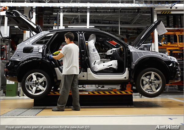 Royal visit marks start of production for the new Audi Q3