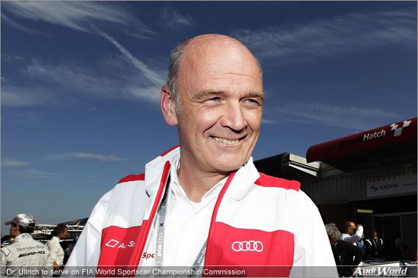 Motorsport Newsletter 25/2011: Dr. Ullrich to serve on FIA World Sportscar Championship Commission