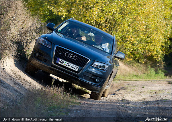 Uphill, downhill: the Audi through the terrain