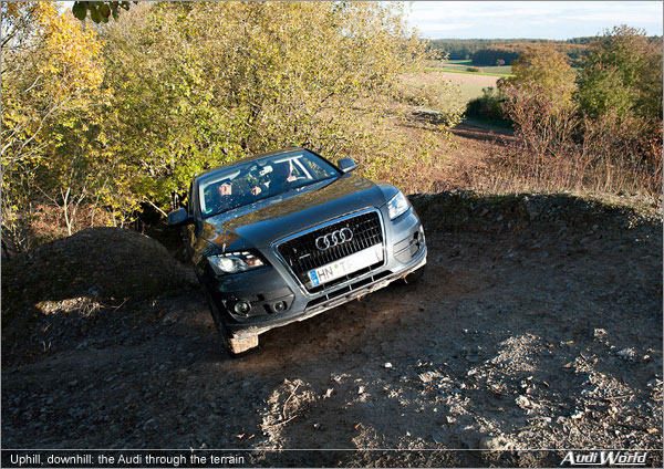 Uphill, downhill: the Audi through the terrain