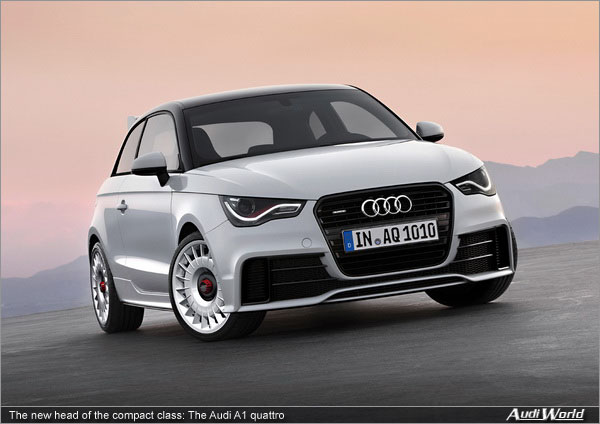 The new head of the compact class: The Audi A1 quattro