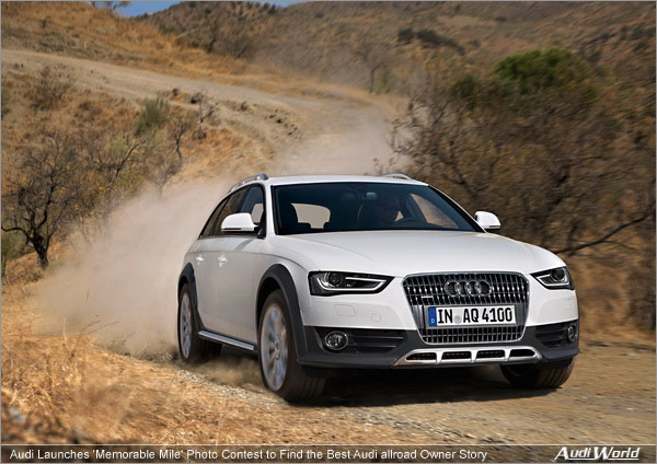 Audi Launches 'Memorable Mile' Photo Contest to Find the Best Audi allroad Owner Story