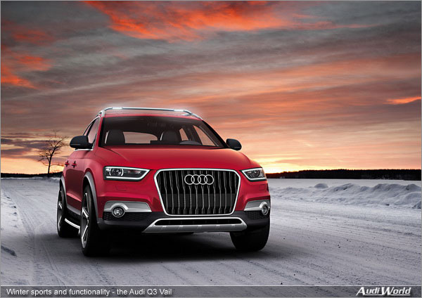 Winter sports and functionality - the Audi Q3 Vail