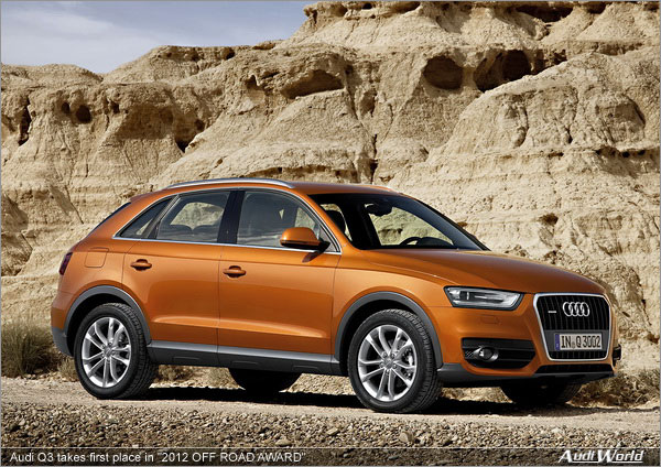 Audi Q3 takes first place in 