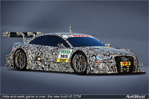 Hide-and-seek game is over: the new Audi A5 DTM
