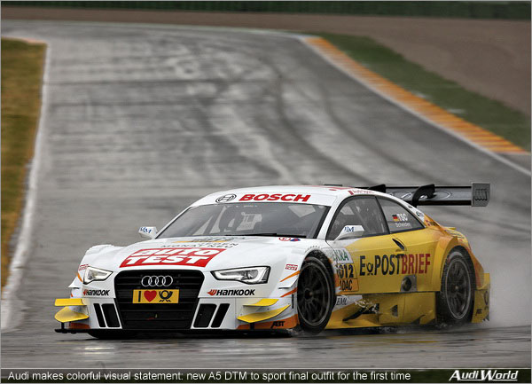 Audi makes colorful visual statement: new A5 DTM to sport   final outfit for the first time
