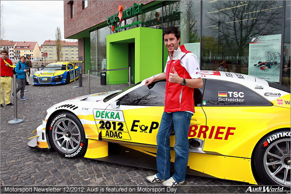 Motorsport Newsletter 12/2012: Audi is featured on Motorsport Day