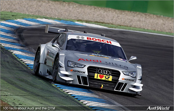 100 facts about Audi and the DTM