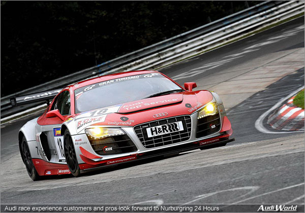 Audi race experience customers and pros look forward to   Nurburgring 24 Hours