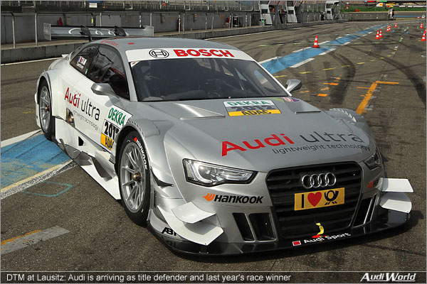 DTM at Lausitz: Audi is arriving as title defender and last   year's race winner