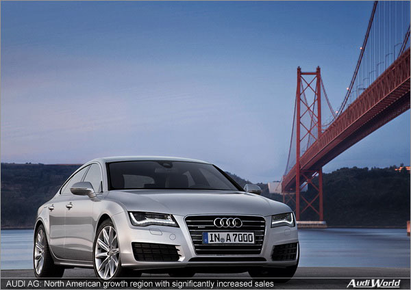 AUDI AG: North American growth region with significantly   increased sales