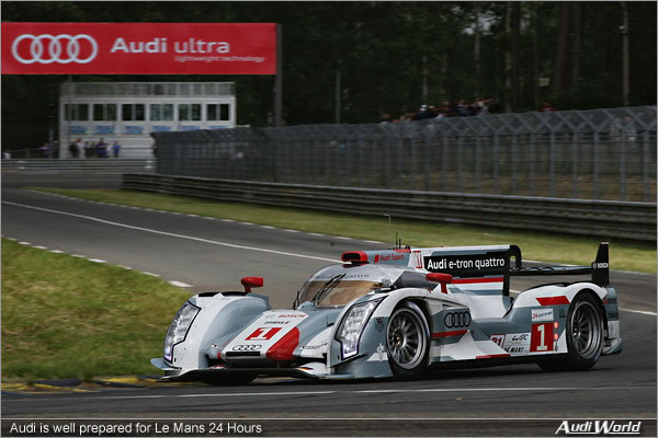 Audi is well prepared for Le Mans 24 Hours