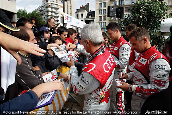 Motorsport Newsletter 22/2012: Audi is ready for the Le Mans   24 Hours