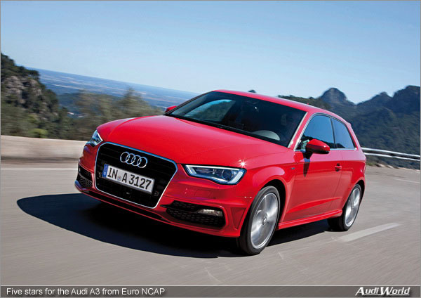 Five stars for the Audi A3 from Euro NCAP