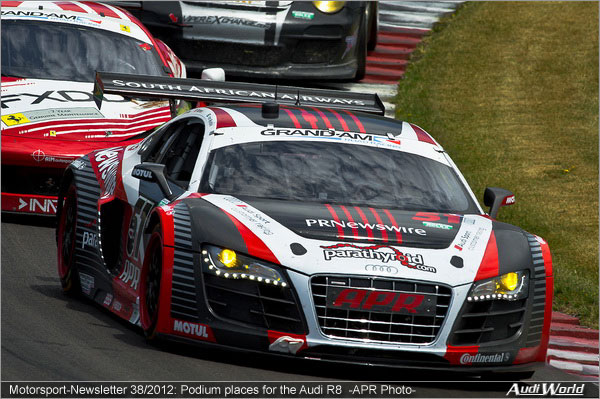 Motorsport-Newsletter 38/2012: Podium places for the Audi R8