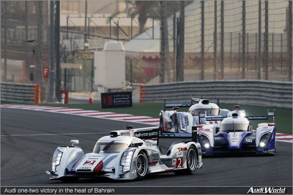 Audi one-two victory in the heat of Bahrain