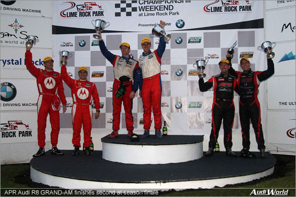 APR Audi R8 GRAND-AM finishes second at season finale