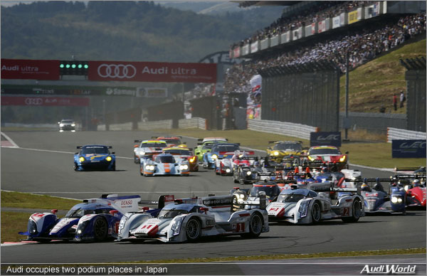 Audi occupies two podium places in Japan