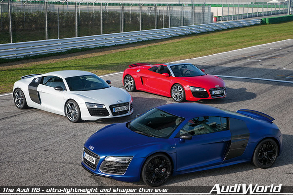 The Audi R8 - ultra-lightweight and sharper than ever