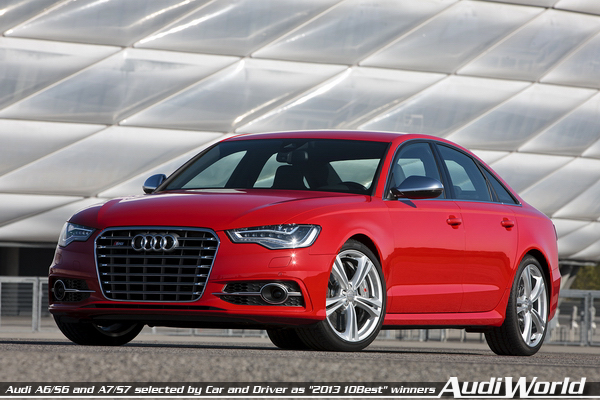 Audi A6/S6 and A7/S7 selected by Car and Driver as 