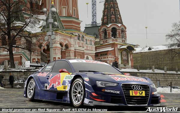 World premiere on Red Square: Audi A5 DTM in Moscow