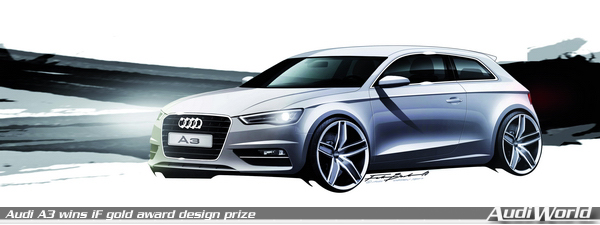 Audi A3 wins iF gold award design prize