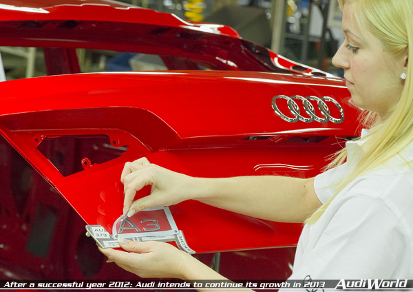 After a successful year 2012: Audi intends to continue its growth in 2013