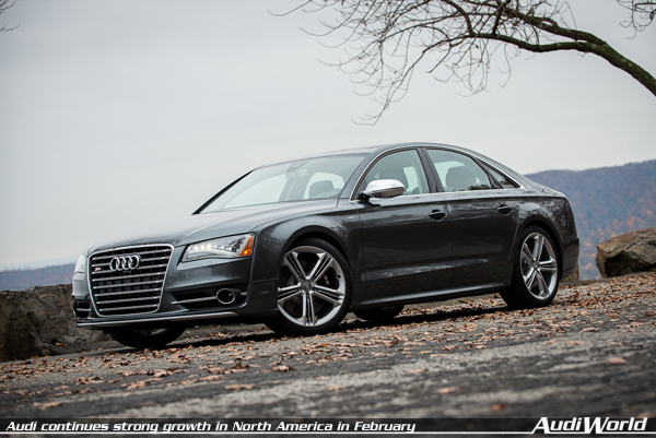 Audi continues strong growth in North America in February