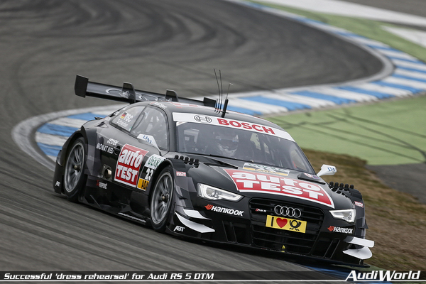 Successful 'dress rehearsal' for Audi RS 5 DTM