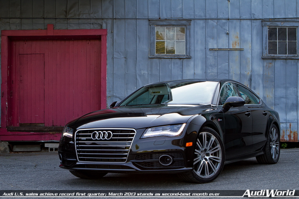 Audi U.S. sales achieve record first quarter; March 2013 stands as second-best month ever