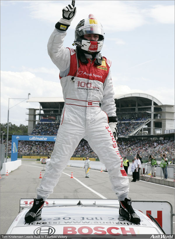 Tom Kristensen leads Audi to fourfold victory