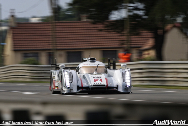 Audi beats best time from last year