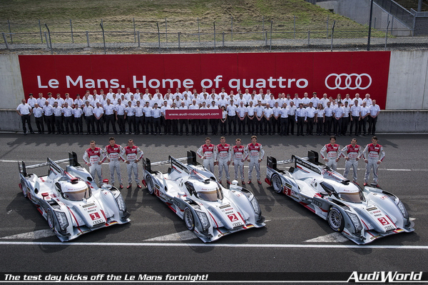 The test day kicks off the Le    Mans fortnight!
