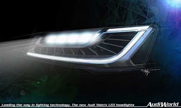 Leading the way in lighting technology: The new Audi Matrix LED headlights