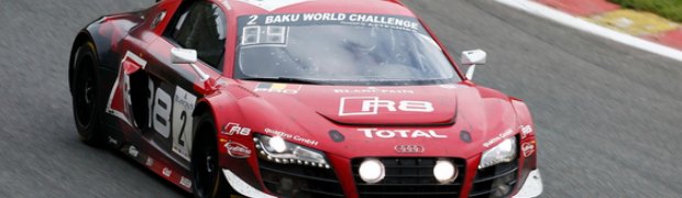 Audi R8 LMS ultra on podium at Spa