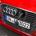 Audi A3 Sportback e-tron at the starting line