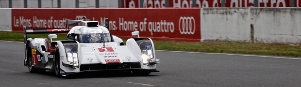 Audi R18 e-tron quattro ready for official test day at Le Mans