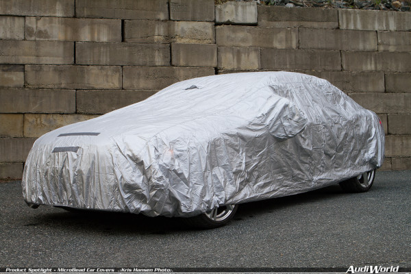 MicroBead car cover on Audi S6 4