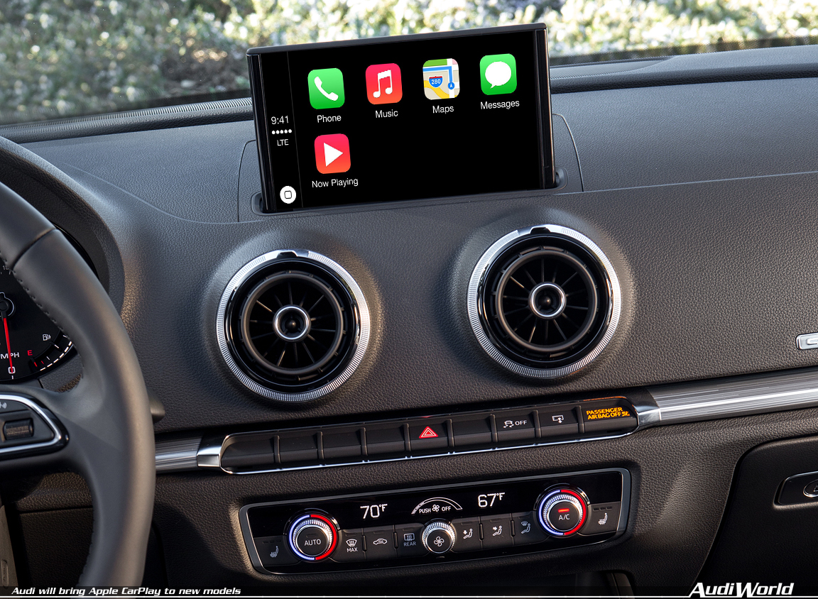 Audi will bring Apple CarPlay to new models AudiWorld