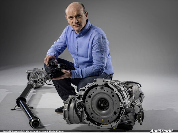 Alfred Rehr, technische Entwicklung Antriebsstrang mit Waehlhebel Audi Q7.