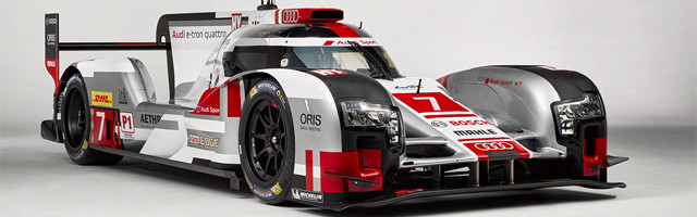 Audi R18 e-tron quattro with new aerodynamics